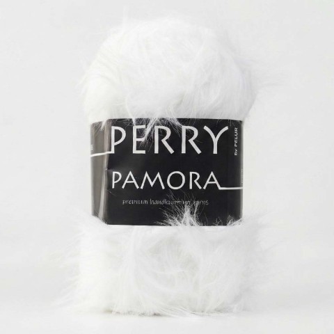 Perry Pamora Uzun Tüylü Beyaz