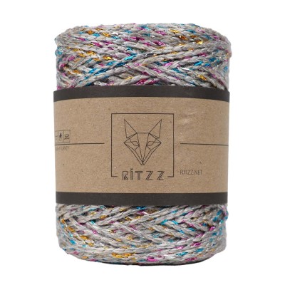 Luvia Polyester Simli Çanta İpi Gri – Renkli Sim Luvia Polyester Simli Çanta İpi Gri – Renkli Sim