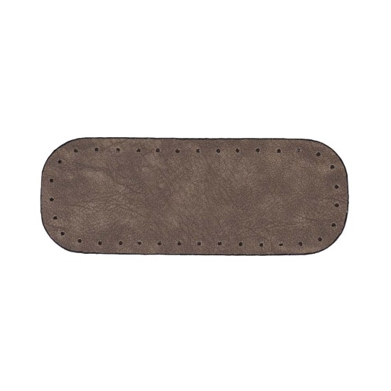 Premium Suni Deri Dikdörtgen Çanta Tabanı 20×7 CM (Rivetsiz)