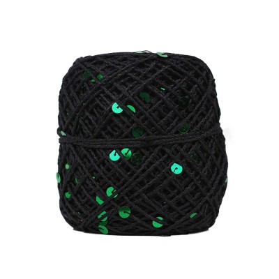 KnittingTR İri Pullu İp Siyah – Yeşil Pul