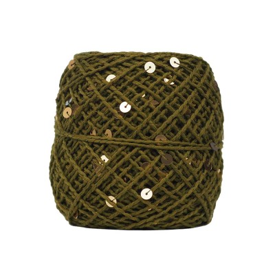KnittingTR İri Pullu İp Yağ Yeşil – Gold Pul