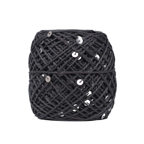 KnittingTR İri Pullu İp Füme – Gümüş Pul