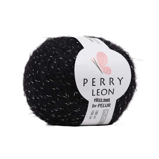 Perry Leon Tiftikli Siyah – Gümüş Sim