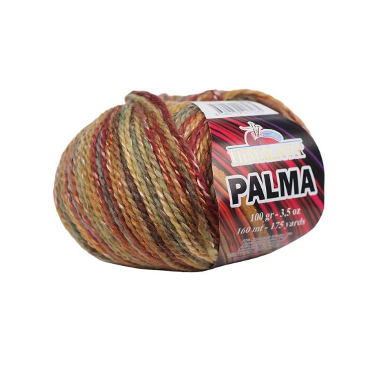 Himalaya Palma 237-06 Yeşil Hardal Bordo