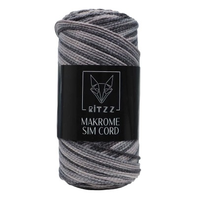 Makrome Sim Cord 2 MM Antrasit Gri