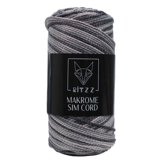 Makrome Sim Cord 2 MM Antrasit Gri