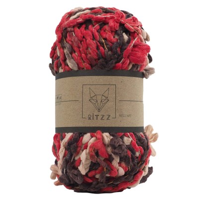 KnittingTR Buklet Kırmızı Kahve Degrade