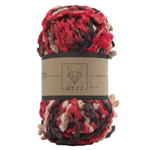KnittingTR Buklet Kırmızı Kahve Degrade