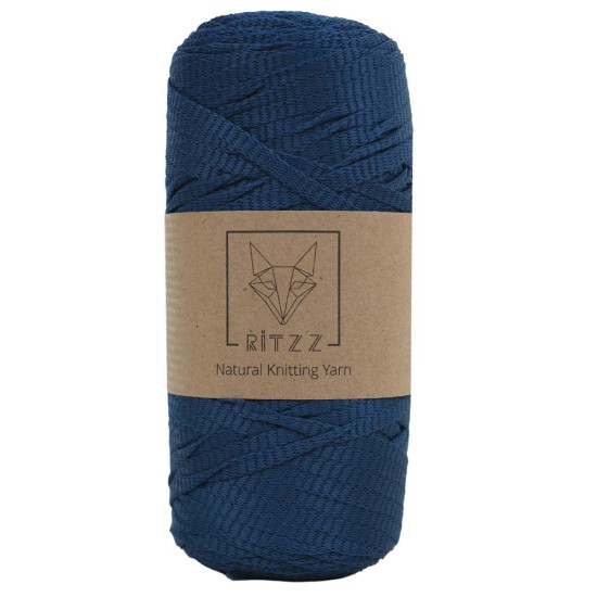 KnittingTR Polyester Ribbon İp Lacivert