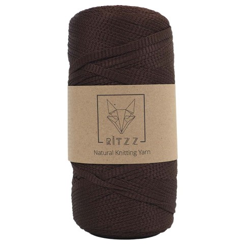 KnittingTR Polyester Ribbon İp Acı Kahve