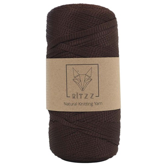 KnittingTR Polyester Ribbon İp Acı Kahve