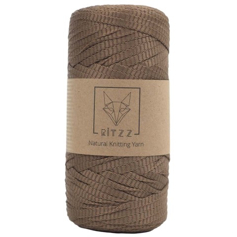 KnittingTR Polyester Ribbon İp Kahverengi