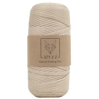 KnittingTR Polyester Ribbon İp Bej