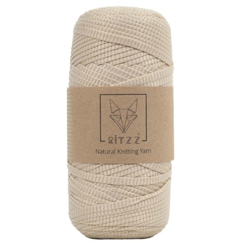 KnittingTR Polyester Ribbon İp Bej
