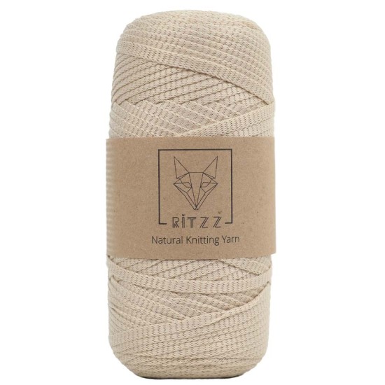 KnittingTR Polyester Ribbon İp Bej