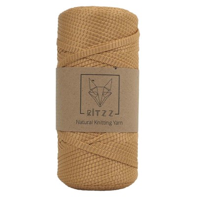 KnittingTR Polyester Ribbon İp Camel