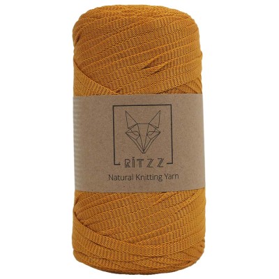 KnittingTR Polyester Ribbon İp Hardal