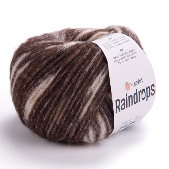 Yarnart Raindrops 2911 Kahve Degrade Örgü İpi