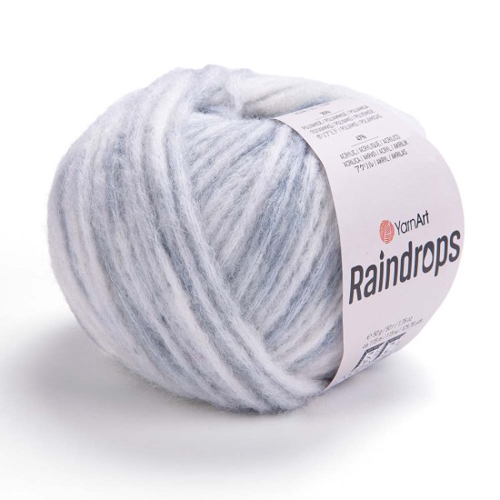Yarnart Raindrops 2906 Gri Degrade Örgü İpi