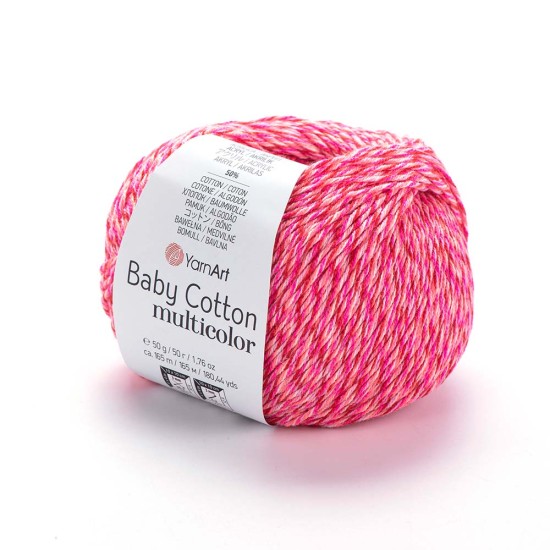 Yarnart Baby Cotton Multicolor 5214 Ebruli Örgü İpi
