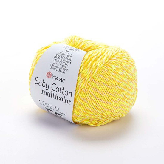 Yarnart Baby Cotton Multicolor 5204 Ebruli Örgü İpi
