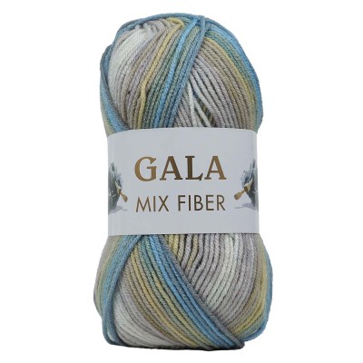 İhraç Fazlası Gala Mix Fiber Ebruli Sarı Mavi Bej