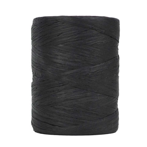 KnittingTR Doğal Rafya İp Siyah