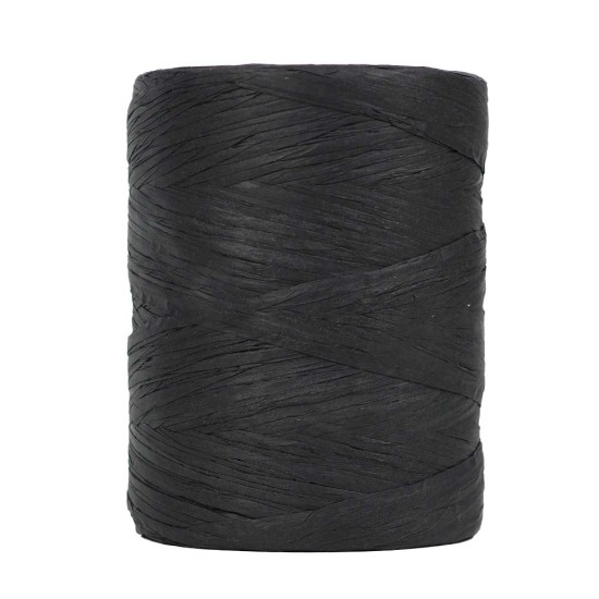KnittingTR Doğal Rafya İp Siyah