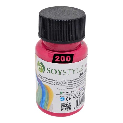 Soystyle Opak Kumaş Boyası 50ML – 200 Soystyle Opak Kumaş Boyası 50ML – 200