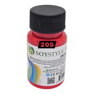 Soystyle Opak Kumaş Boyası 50ML – 205 Soystyle Opak Kumaş Boyası 50ML – 205