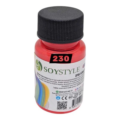 Soystyle Opak Kumaş Boyası 50ML – 230 Soystyle Opak Kumaş Boyası 50ML – 230