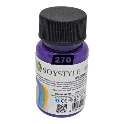 Soystyle Opak Kumaş Boyası 50ML – 270 Soystyle Opak Kumaş Boyası 50ML – 270
