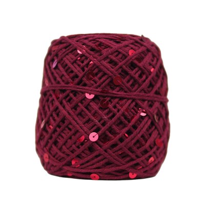 KnittingTR İri Pullu İp – Bordo Bordo Pul
