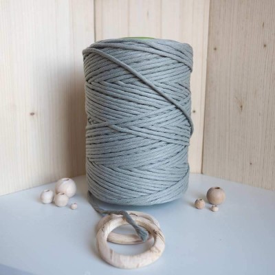 Küf Yeşili Tek Burgulu Pamuk İp String Makrome İpi 5mm