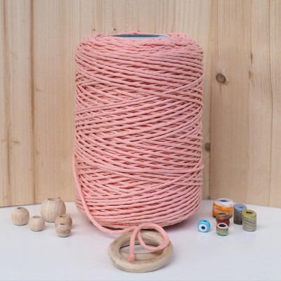 Açık Yavru Ağzı Tek Burgulu Pamuk İp String Makrome İp // 3mm Açık Yavru Ağzı Tek Burgulu Pamuk İp String Makrome İp // 3mm