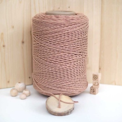 Ten Tek Burgulu Pamuk İp String Makrome İp // 2mm Ten Tek Burgulu Pamuk İp String Makrome İp // 2mm