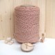 Ten Tek Burgulu Pamuk İp String Makrome İp // 2mm