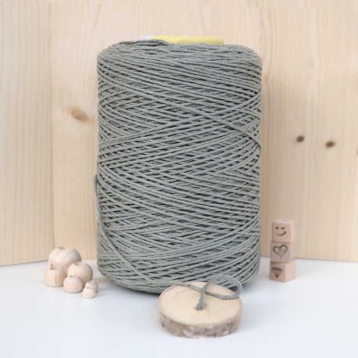 Küf Yeşil Tek Burgulu Pamuk İp String Makrome İp – 2mm