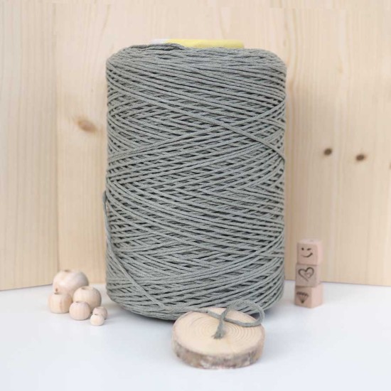 Küf Yeşil Tek Burgulu Pamuk İp String Makrome İp – 2mm