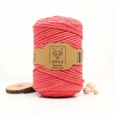 Nar Çiçeği Tek Burgulu Pamuk İp String Makrome İp // 3mm