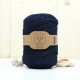 Lacivert Tek Burgulu Pamuk İp String Makrome İp // 3mm