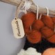 Hand Made Yazılı Ahşap Etiket Düğme