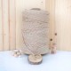 Bej Tek Burgulu Pamuk İp String Makrome İp // 3mm