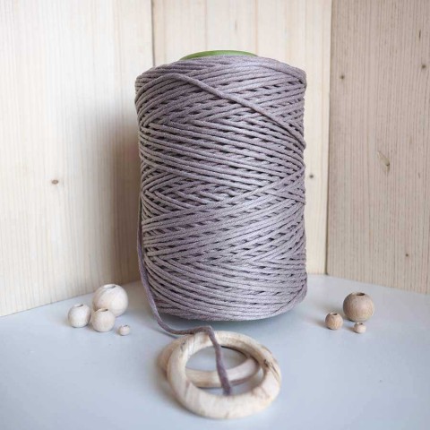Vizon Tek Burgulu Pamuk İp String Makrome İpi // 3mm