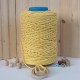 Açık Sarı Tek Burgulu Pamuk İp String Makrome İp // 3mm