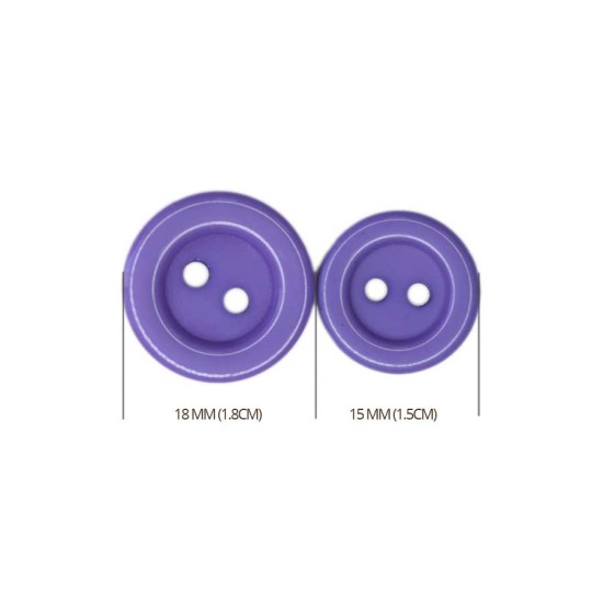 Bebek Düğmesi 2 Delikli Renkli Pastel / B100 Bebek Düğmesi 2 Delikli Renkli Pastel / B100