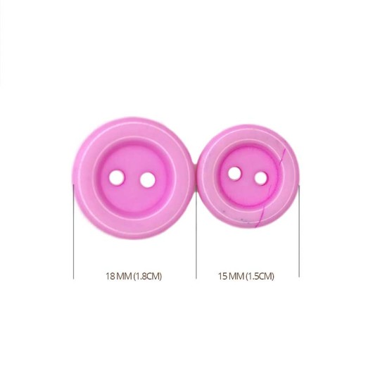 Bebek Düğmesi 2 Delikli Renkli Pastel / B100 Bebek Düğmesi 2 Delikli Renkli Pastel / B100