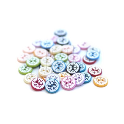 Bebek Düğmesi 2 Delikli / 15MM / KARTANESİ / B110