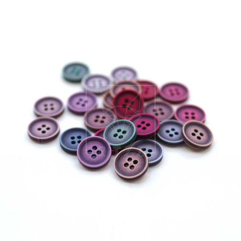 Pastel Yuvarlak Düğme 4 Delikli / 15MM / PD1520