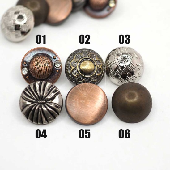 Vintage Blazer Düğme Küçük Boy / 18MM / BV210